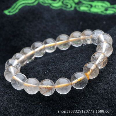 纯天然彩发晶手链 编号y113y41 - 产品详情与购买指南